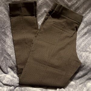 NWOT Structured High-Rise Trousers in Dark Olive